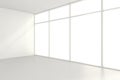 Empty white room interior office. 3d rendering Royalty Free Stock Photo