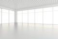 Empty white room interior office. 3d rendering Royalty Free Stock Photo