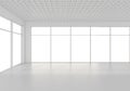 Empty white room interior office. 3d rendering Royalty Free Stock Photo