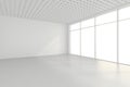 Empty white room interior office. 3d rendering Royalty Free Stock Photo