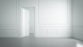 Empty white room