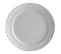 Empty white round plate on white background for your design. Vector Illustration EPS10 - Vector Royalty Free Stock Photo