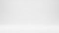 Empty white studio backdrop with subtle floor and wall transition and soft lighting Royalty Free Stock Photo