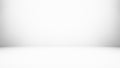Empty white studio background. Royalty Free Stock Photo