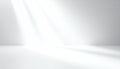 Empty White Studio Background with Light Beams Royalty Free Stock Photo