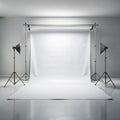 Empty white studio background Royalty Free Stock Photo