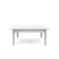 Empty white table design. Plastic teble with shadow. Vectro illustration isolated on white background