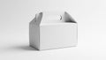Empty white takeout box Royalty Free Stock Photo