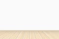 Empty white wall gallery interior with wooden floor. vector illustration Royalty Free Stock Photo