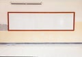 Empty whiteboard in the classroom Under construction new To study Royalty Free Stock Photo