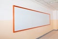 Empty whiteboard in the classroom Under construction new To study Royalty Free Stock Photo