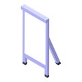 Empty whiteboard stand is waiting for your advertisement Royalty Free Stock Photo