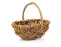 Empty wicker baske Royalty Free Stock Photo