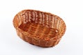 Empty wicker basket Royalty Free Stock Photo