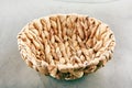 Empty Wicker Basket Bowl Royalty Free Stock Photo