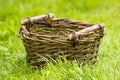 An empty wicker basket Royalty Free Stock Photo