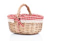 Empty wicker basket