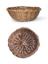 Empty wicker basket Royalty Free Stock Photo