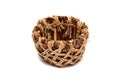 Empty wicker food tray Royalty Free Stock Photo