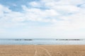 Empty wide beach in Pescara