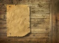 Empty Wild West wanted poster Royalty Free Stock Photo