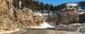 Empty Winding Road In Colorado Mountains Royalty Free Stock Photo