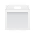 Empty window box mock up with handle - front view Royalty Free Stock Photo