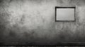 Abandoned Room With Empty Window: Dark Silver And Gray Artistic Frame