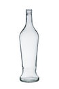 Empty wine glass bottle without lid on white background Royalty Free Stock Photo