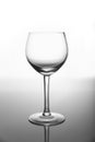 Empty wine glass