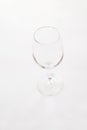 Empty wine glass isolated on background Royalty Free Stock Photo