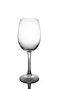 Empty wine glass, isolated on white background Royalty Free Stock Photo