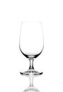 Empty wine glass isolated Royalty Free Stock Photo