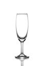 Empty wine glass isolated Royalty Free Stock Photo