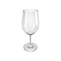 Empty wine glass. isolated on a white background Royalty Free Stock Photo