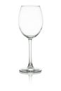 Empty wine glass isolated on white background Royalty Free Stock Photo