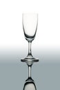 Empty wine glass isolated on the white background, clipping path Royalty Free Stock Photo