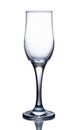 Empty wine glass isolated on