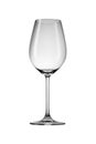 Empty wine glass isolated on a white background. Royalty Free Stock Photo