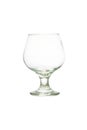Empty wine glass isolated on white with clipping path Royalty Free Stock Photo