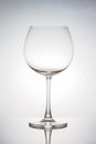 Empty wine glass on white background Royalty Free Stock Photo