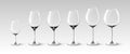 Empty Wine Glasses Collection Royalty Free Stock Photo