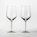 Empty Wine Glasses Mockup - Uhd Image With Hyperealistic Details Royalty Free Stock Photo