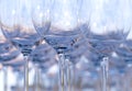 Empty wine glasses Royalty Free Stock Photo