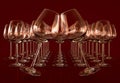 Empty wineglasses