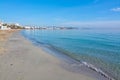 Empty winter beach Ibiza Royalty Free Stock Photo