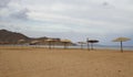 Empty beach in Taba, Egypt Royalty Free Stock Photo