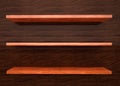 Empty wood shelf Royalty Free Stock Photo