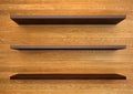 Empty wood shelf Royalty Free Stock Photo