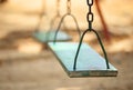 Empty wood swing Royalty Free Stock Photo